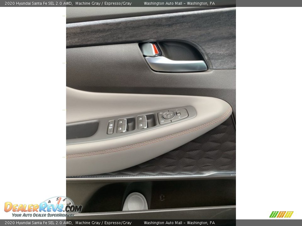 2020 Hyundai Santa Fe SEL 2.0 AWD Machine Gray / Espresso/Gray Photo #12