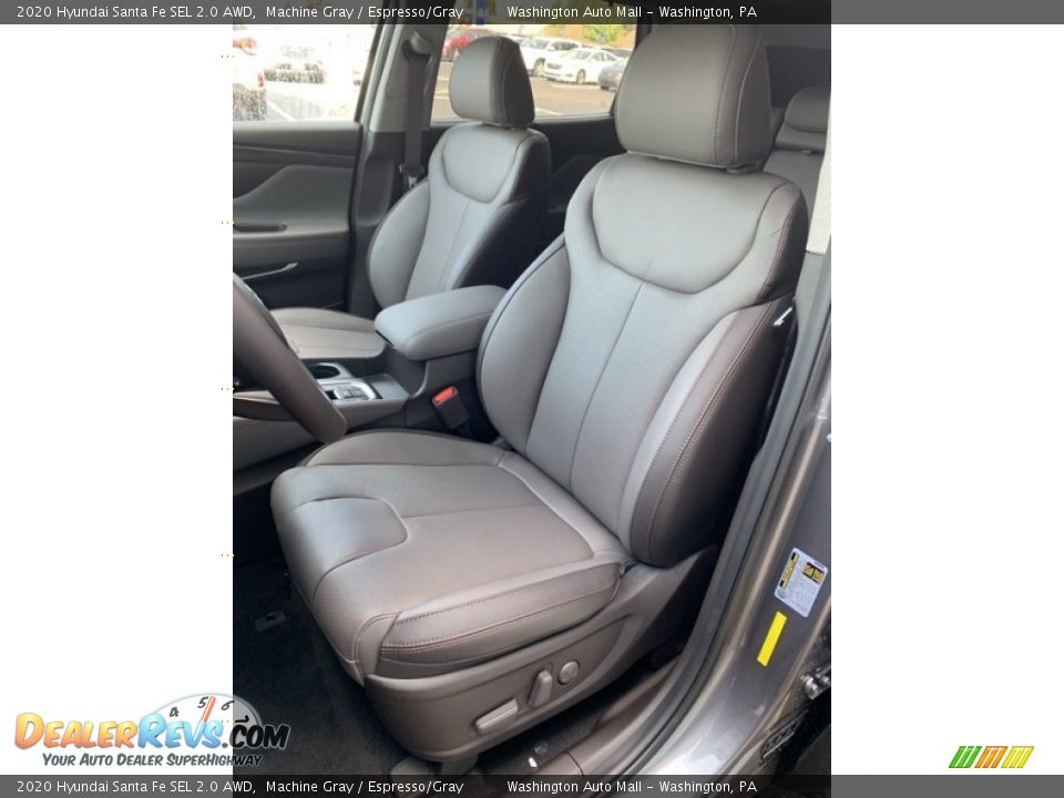 2020 Hyundai Santa Fe SEL 2.0 AWD Machine Gray / Espresso/Gray Photo #15