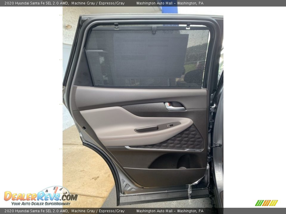2020 Hyundai Santa Fe SEL 2.0 AWD Machine Gray / Espresso/Gray Photo #17