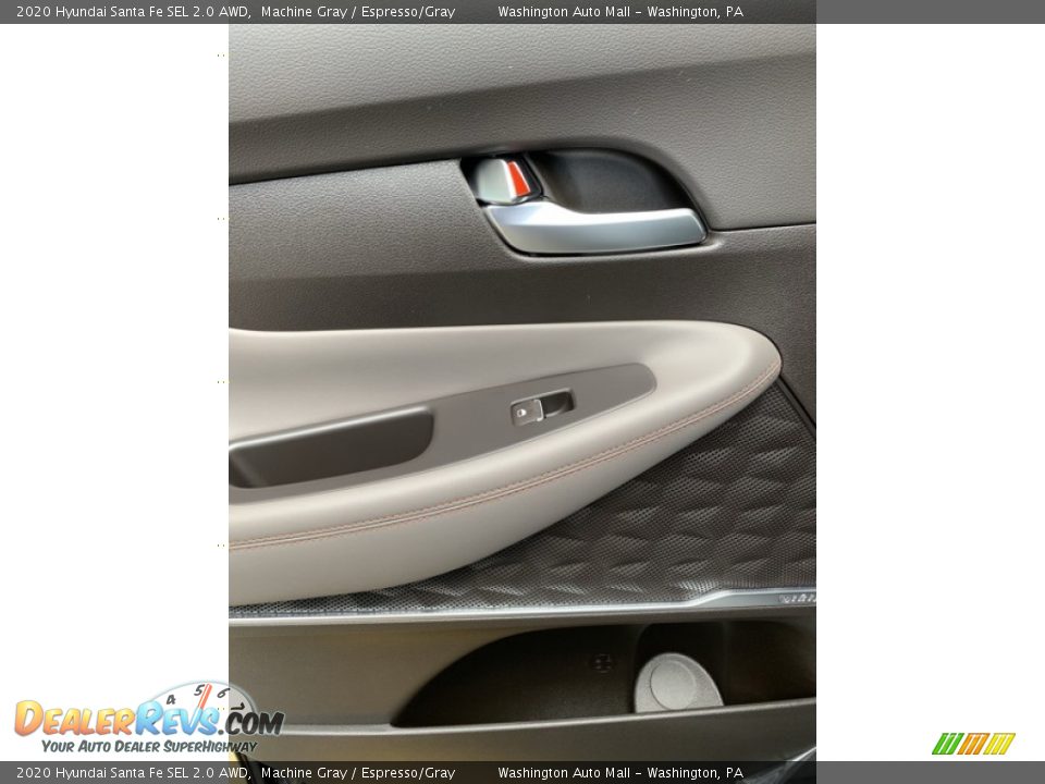 2020 Hyundai Santa Fe SEL 2.0 AWD Machine Gray / Espresso/Gray Photo #18
