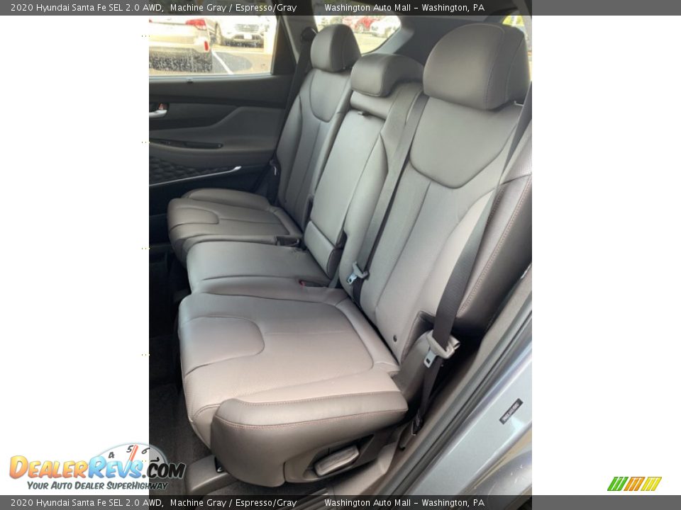 2020 Hyundai Santa Fe SEL 2.0 AWD Machine Gray / Espresso/Gray Photo #19