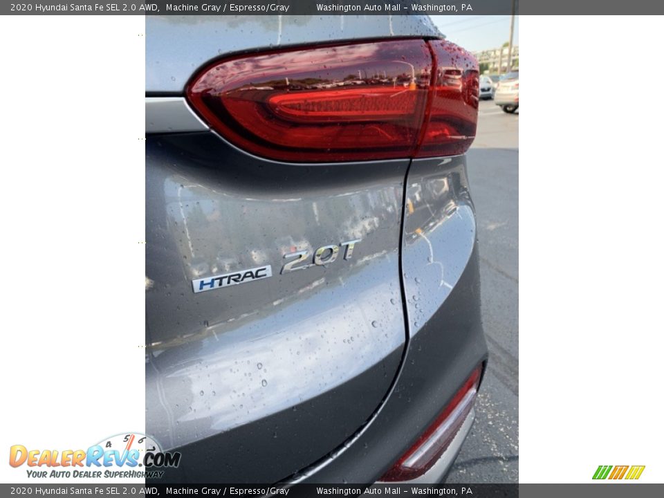 2020 Hyundai Santa Fe SEL 2.0 AWD Machine Gray / Espresso/Gray Photo #24