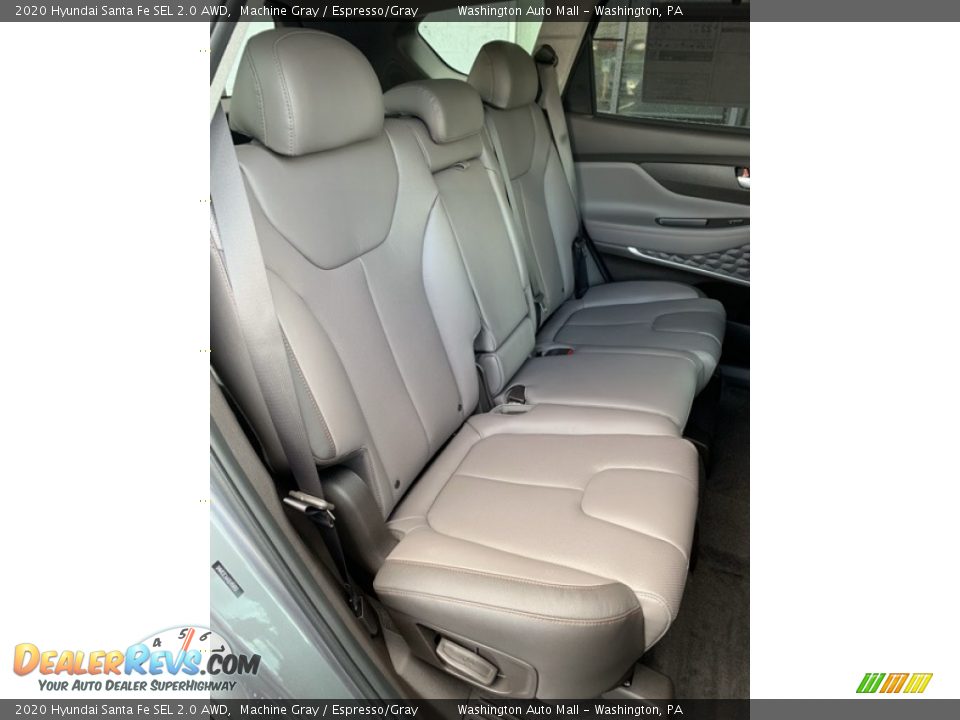 2020 Hyundai Santa Fe SEL 2.0 AWD Machine Gray / Espresso/Gray Photo #26