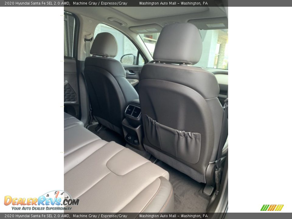 2020 Hyundai Santa Fe SEL 2.0 AWD Machine Gray / Espresso/Gray Photo #27