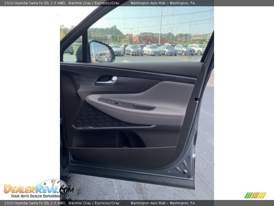 2020 Hyundai Santa Fe SEL 2.0 AWD Machine Gray / Espresso/Gray Photo #28