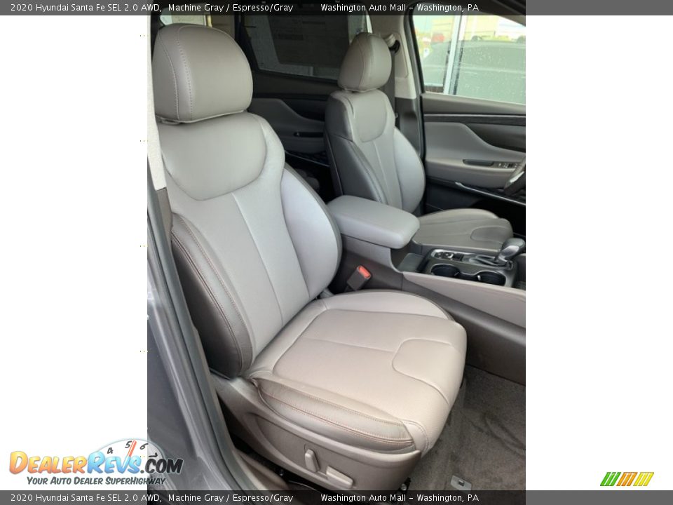 2020 Hyundai Santa Fe SEL 2.0 AWD Machine Gray / Espresso/Gray Photo #29
