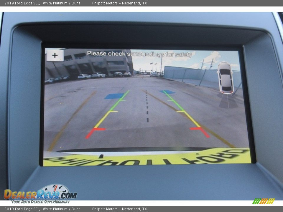 2019 Ford Edge SEL White Platinum / Dune Photo #19