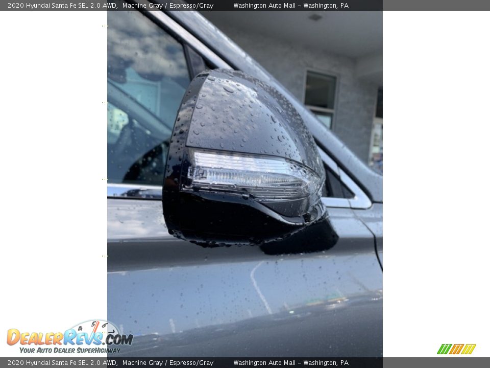 2020 Hyundai Santa Fe SEL 2.0 AWD Machine Gray / Espresso/Gray Photo #31