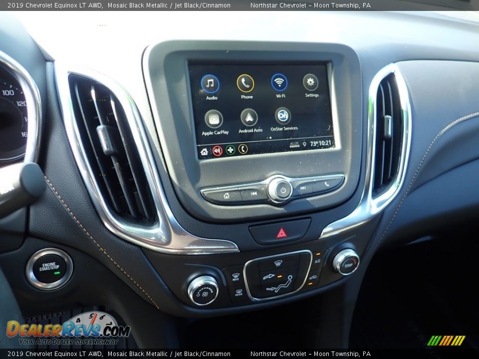 2019 Chevrolet Equinox LT AWD Mosaic Black Metallic / Jet Black/Cinnamon Photo #17