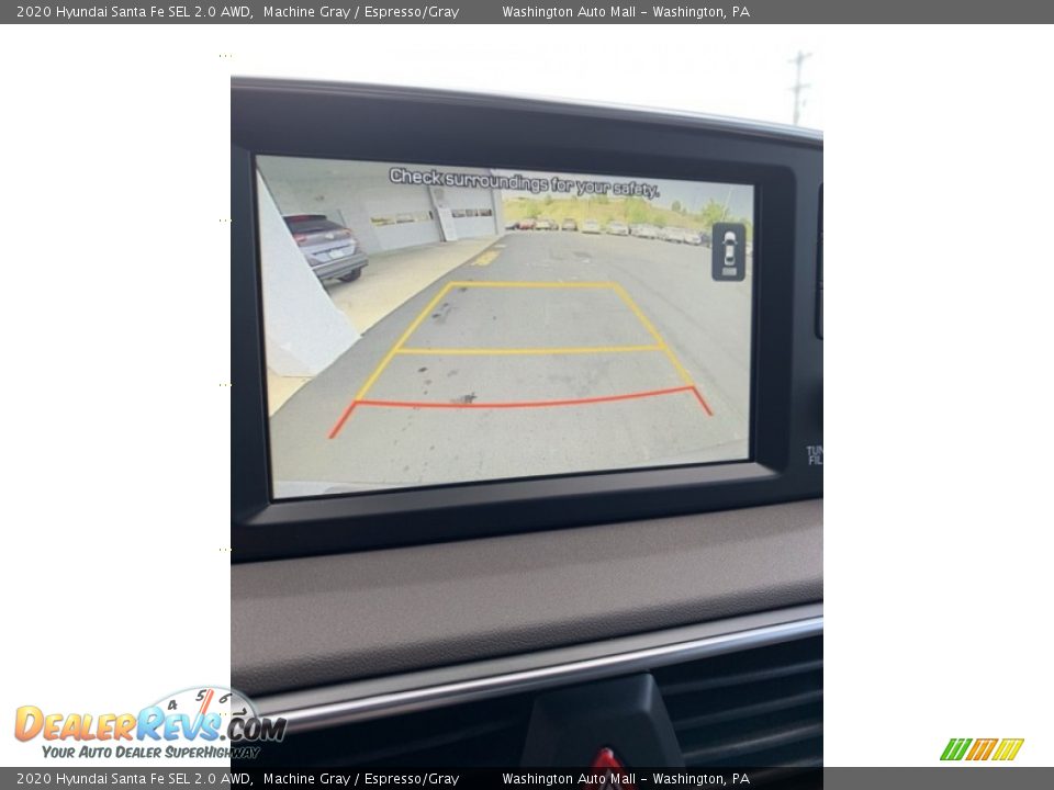 2020 Hyundai Santa Fe SEL 2.0 AWD Machine Gray / Espresso/Gray Photo #35