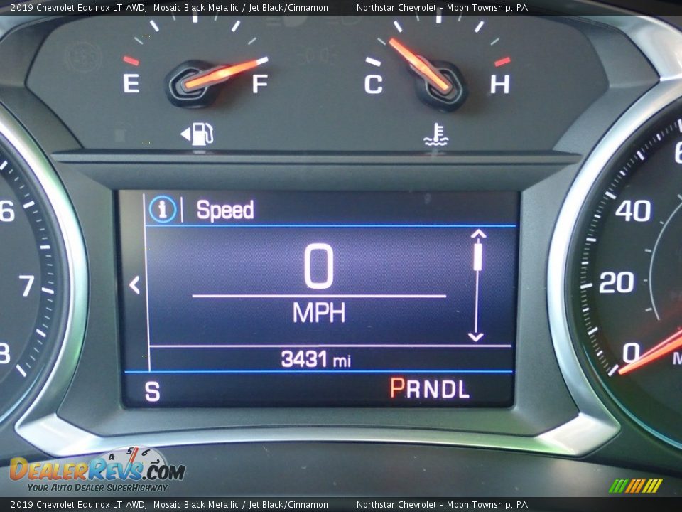 2019 Chevrolet Equinox LT AWD Mosaic Black Metallic / Jet Black/Cinnamon Photo #19