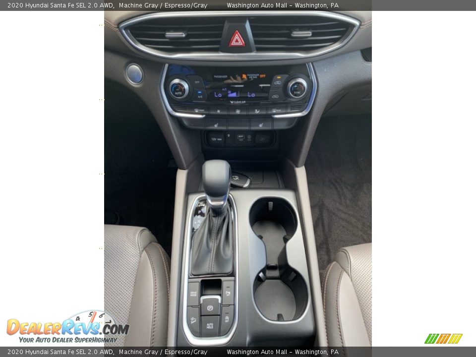 2020 Hyundai Santa Fe SEL 2.0 AWD Machine Gray / Espresso/Gray Photo #36