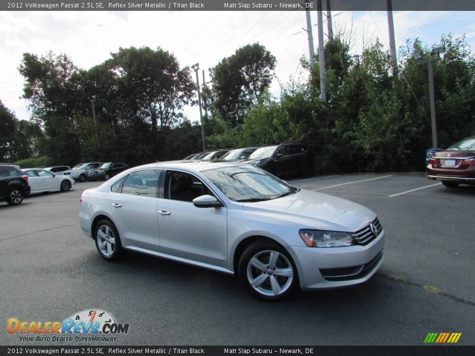 2012 Volkswagen Passat 2.5L SE Reflex Silver Metallic / Titan Black Photo #1
