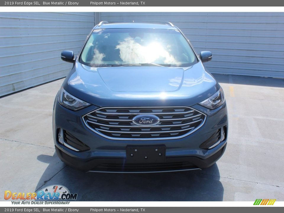 2019 Ford Edge SEL Blue Metallic / Ebony Photo #3