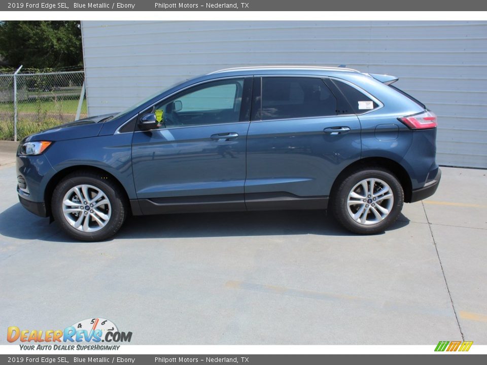 Blue Metallic 2019 Ford Edge SEL Photo #6