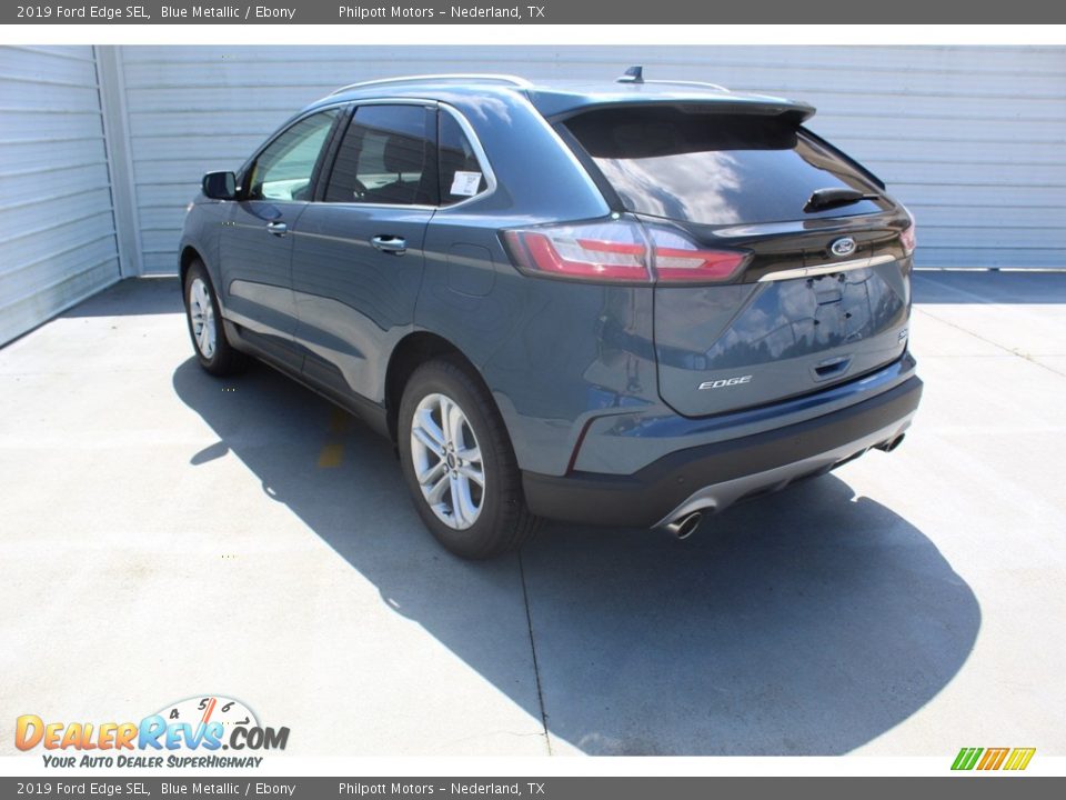 2019 Ford Edge SEL Blue Metallic / Ebony Photo #7