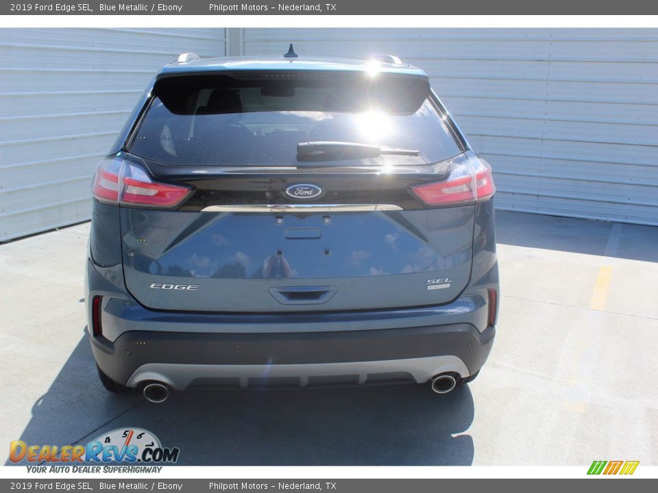 2019 Ford Edge SEL Blue Metallic / Ebony Photo #8