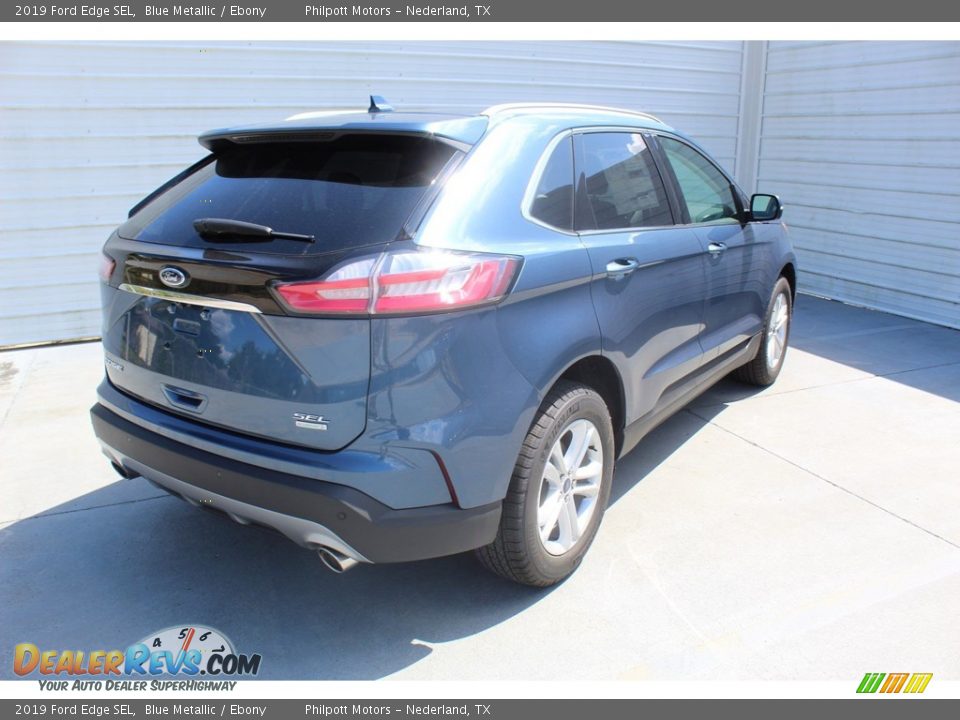 2019 Ford Edge SEL Blue Metallic / Ebony Photo #9