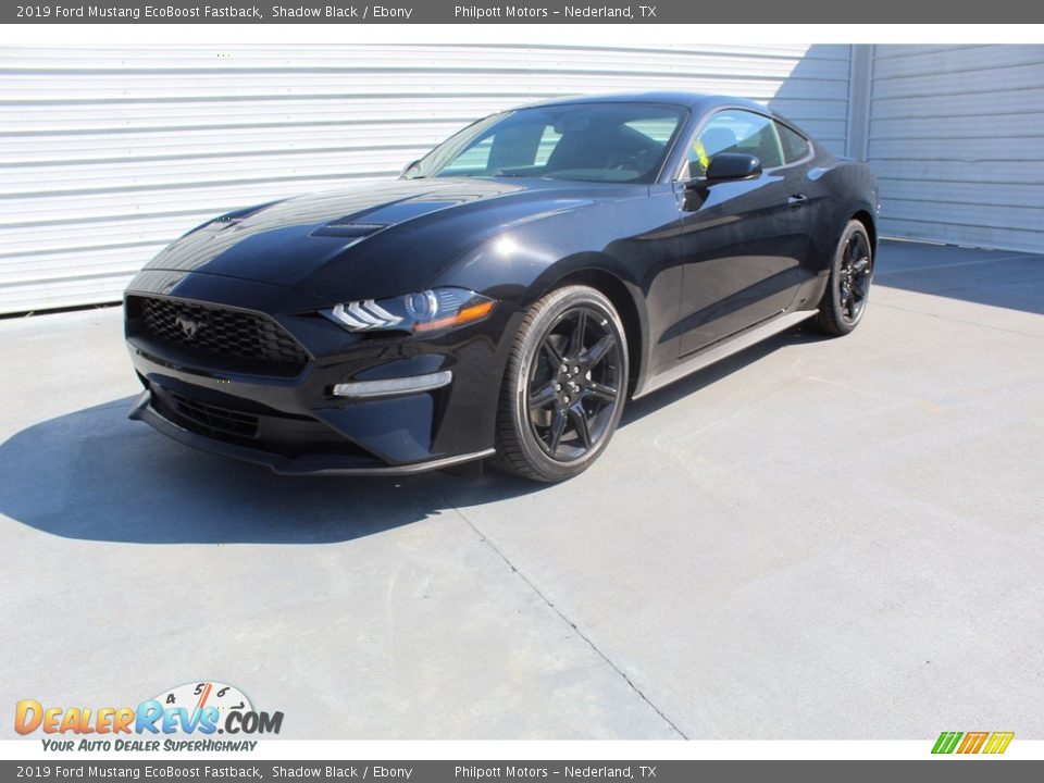 2019 Ford Mustang EcoBoost Fastback Shadow Black / Ebony Photo #4