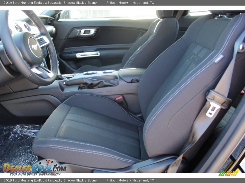 2019 Ford Mustang EcoBoost Fastback Shadow Black / Ebony Photo #10