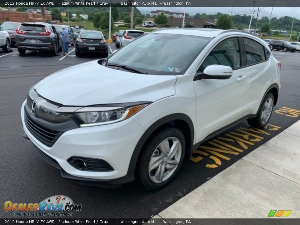 2019 Honda HR-V EX AWD Platinum White Pearl / Gray Photo #4