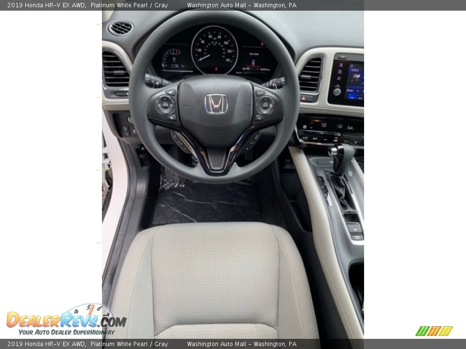 2019 Honda HR-V EX AWD Platinum White Pearl / Gray Photo #13