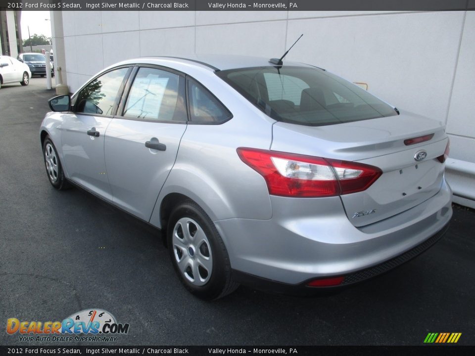 2012 Ford Focus S Sedan Ingot Silver Metallic / Charcoal Black Photo #3