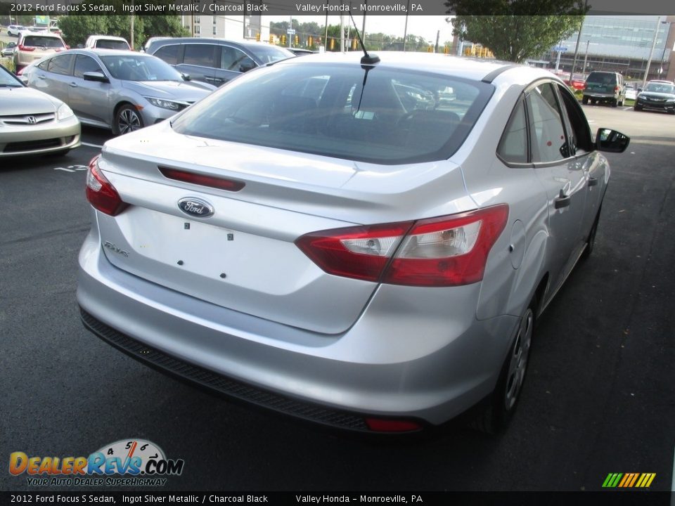 2012 Ford Focus S Sedan Ingot Silver Metallic / Charcoal Black Photo #5