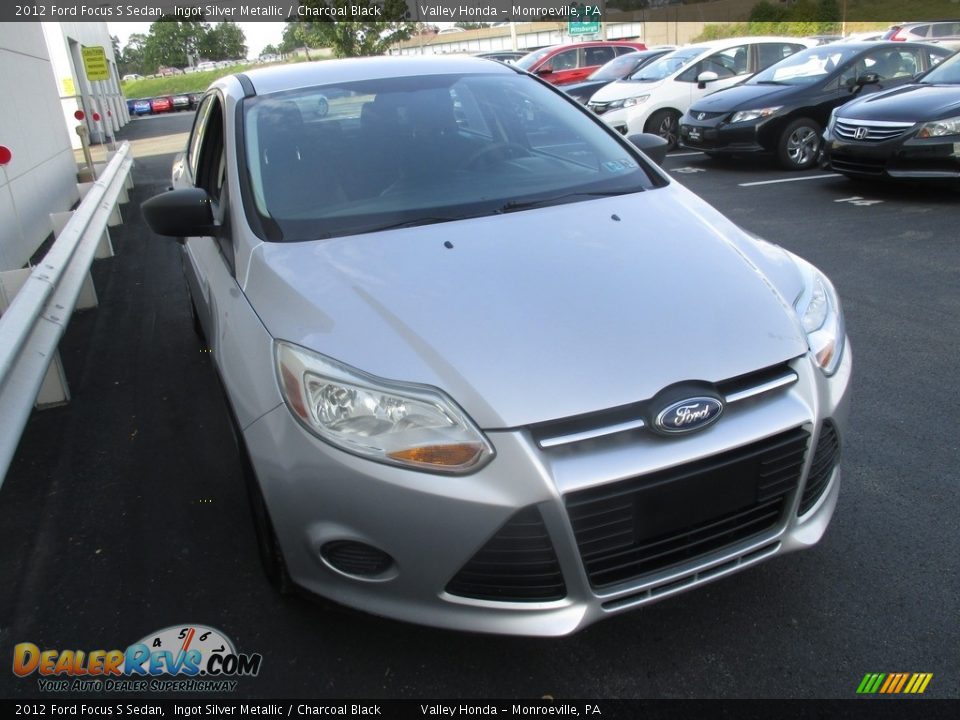 2012 Ford Focus S Sedan Ingot Silver Metallic / Charcoal Black Photo #6