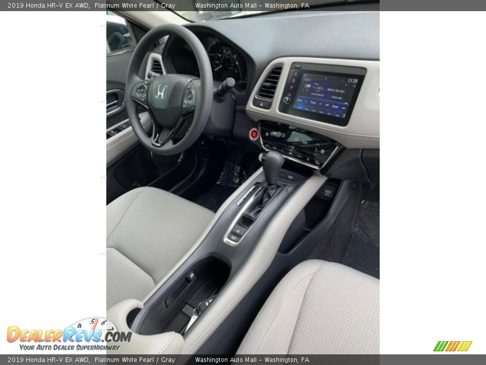 2019 Honda HR-V EX AWD Platinum White Pearl / Gray Photo #28