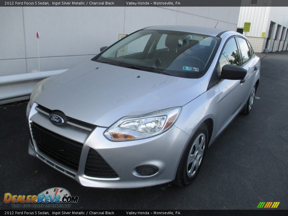 2012 Ford Focus S Sedan Ingot Silver Metallic / Charcoal Black Photo #8