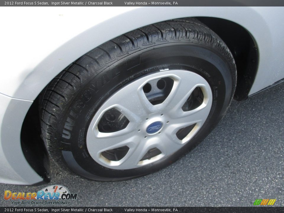 2012 Ford Focus S Sedan Ingot Silver Metallic / Charcoal Black Photo #9