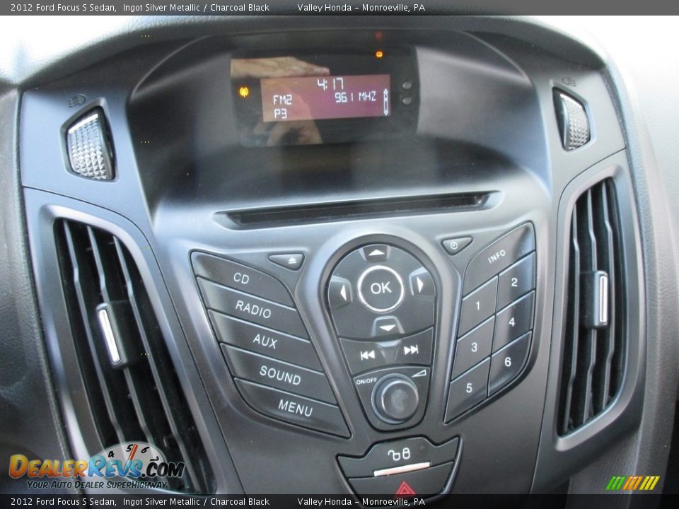 2012 Ford Focus S Sedan Ingot Silver Metallic / Charcoal Black Photo #14