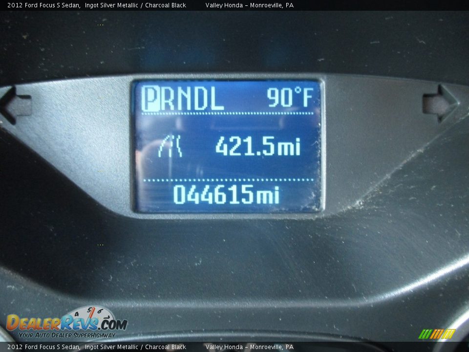 2012 Ford Focus S Sedan Ingot Silver Metallic / Charcoal Black Photo #20