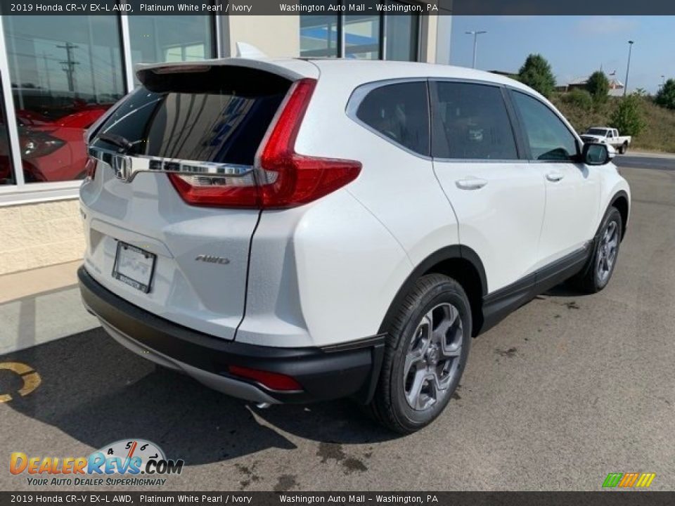 2019 Honda CR-V EX-L AWD Platinum White Pearl / Ivory Photo #7