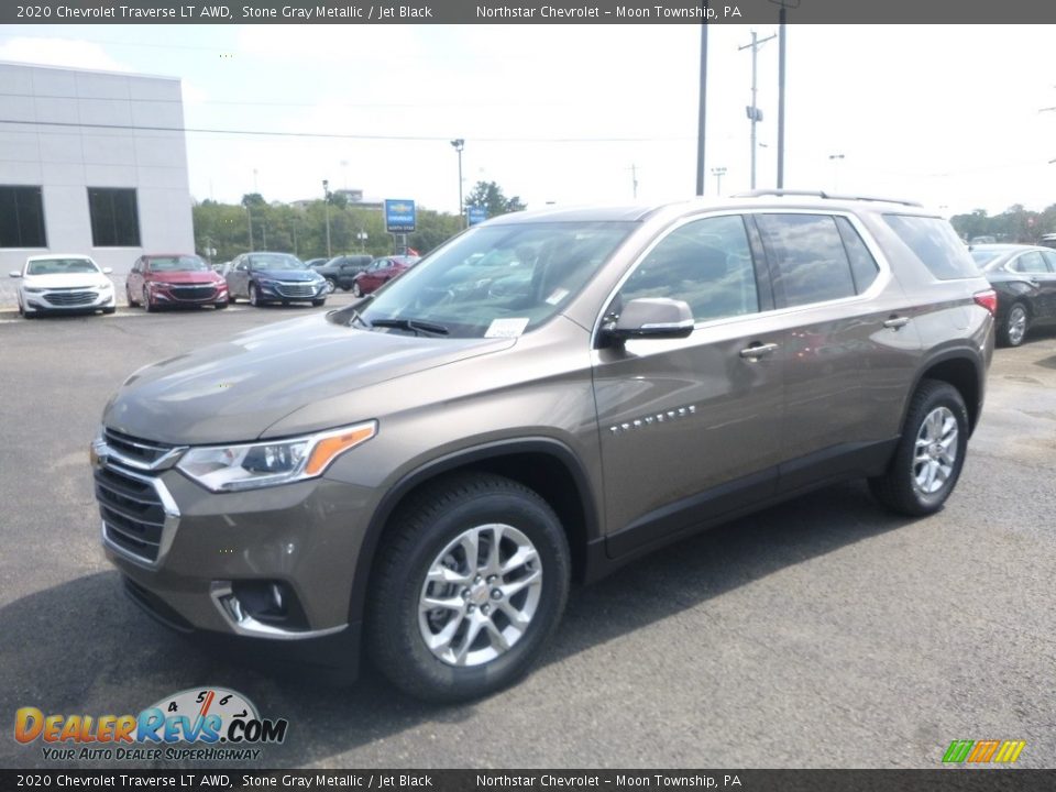 2020 Chevrolet Traverse LT AWD Stone Gray Metallic / Jet Black Photo #1