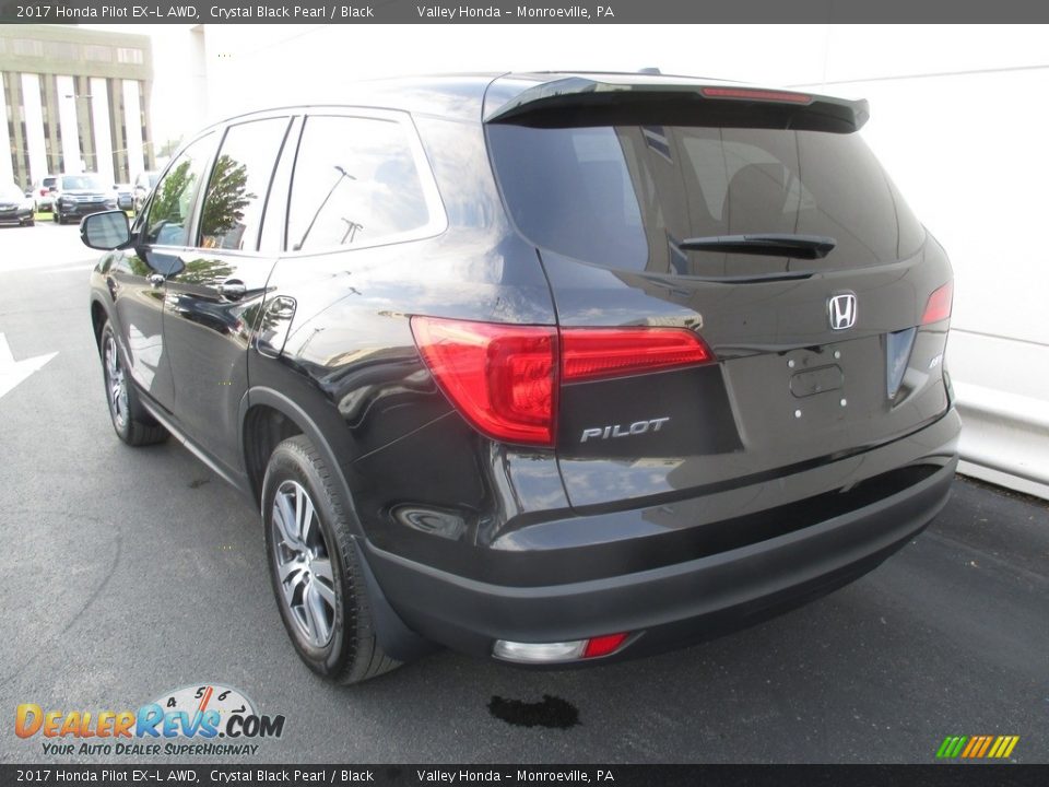 2017 Honda Pilot EX-L AWD Crystal Black Pearl / Black Photo #3