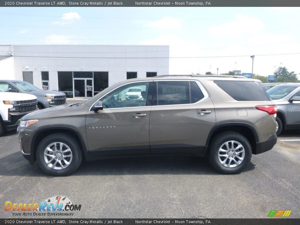 2020 Chevrolet Traverse LT AWD Stone Gray Metallic / Jet Black Photo #2