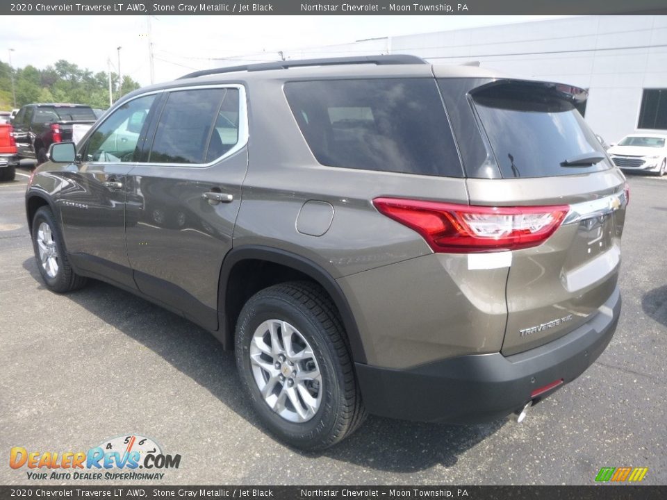 2020 Chevrolet Traverse LT AWD Stone Gray Metallic / Jet Black Photo #3