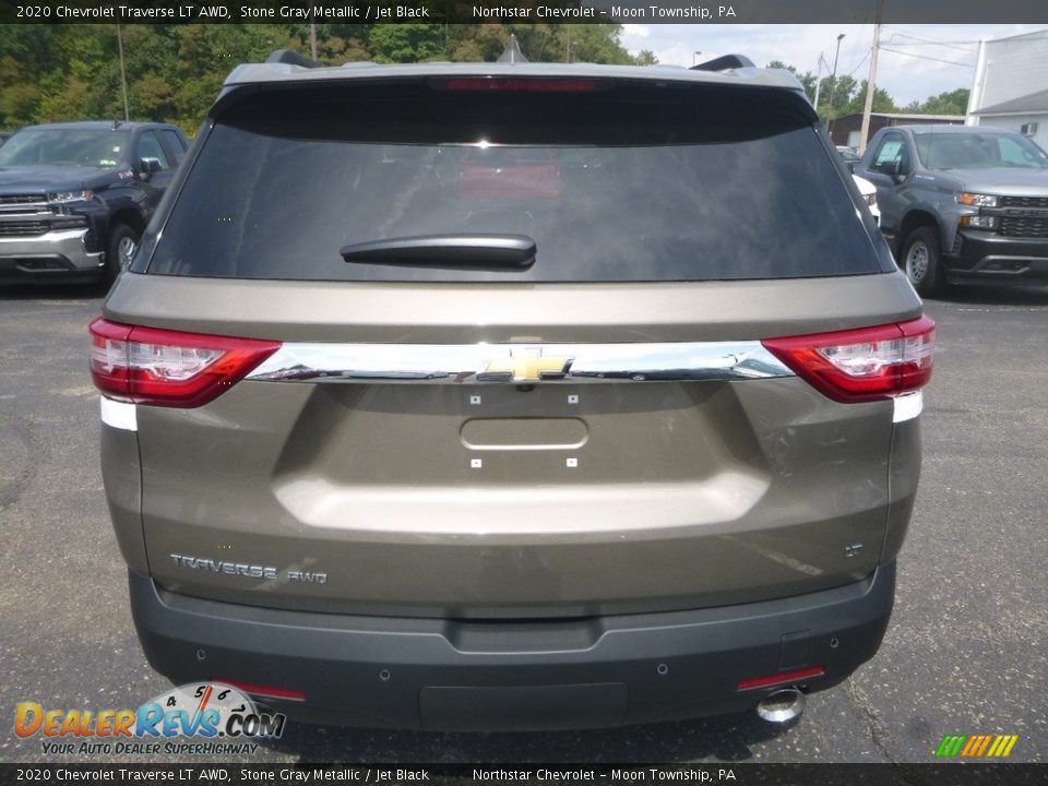 2020 Chevrolet Traverse LT AWD Stone Gray Metallic / Jet Black Photo #4