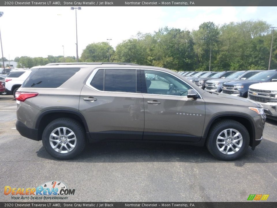 2020 Chevrolet Traverse LT AWD Stone Gray Metallic / Jet Black Photo #6