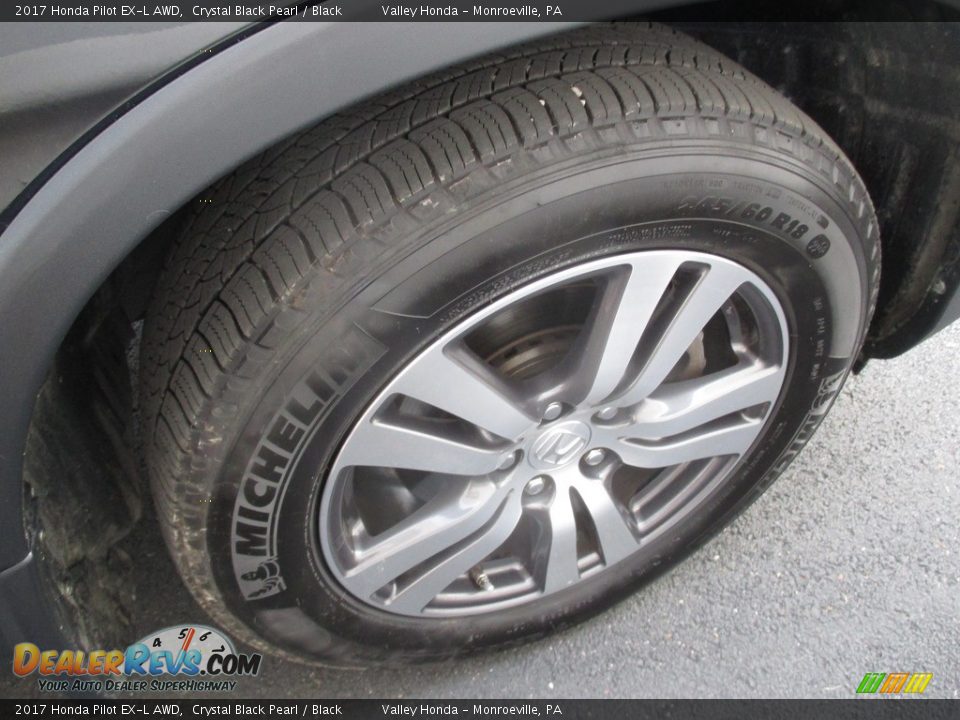 2017 Honda Pilot EX-L AWD Crystal Black Pearl / Black Photo #6
