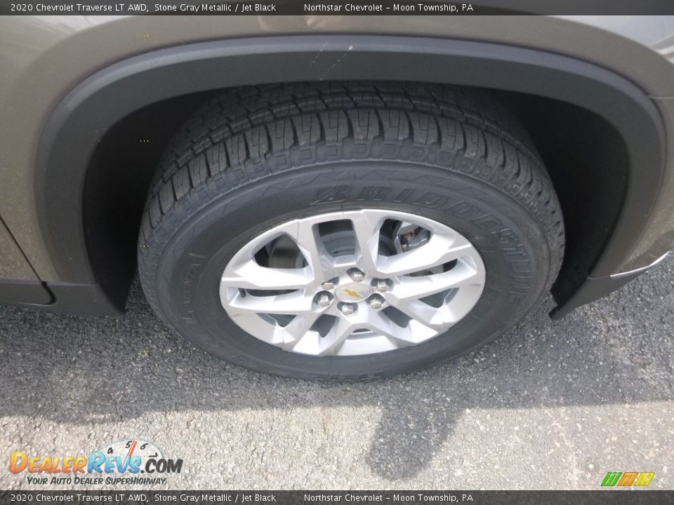 2020 Chevrolet Traverse LT AWD Stone Gray Metallic / Jet Black Photo #9