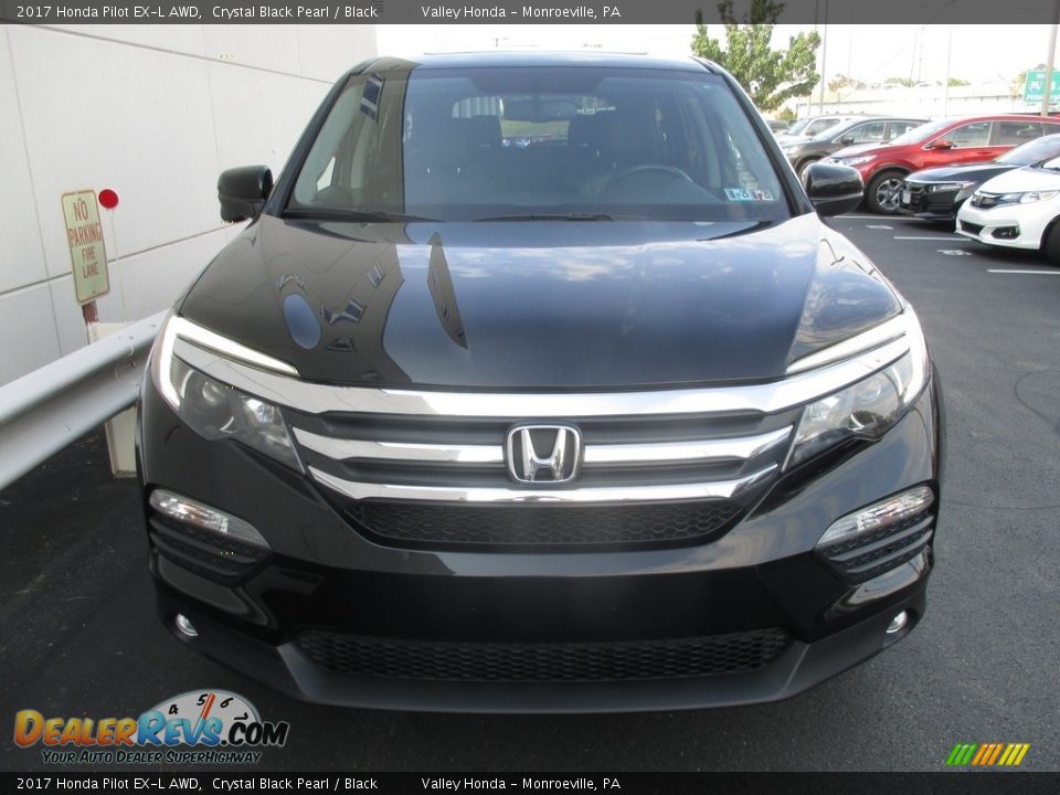 2017 Honda Pilot EX-L AWD Crystal Black Pearl / Black Photo #8