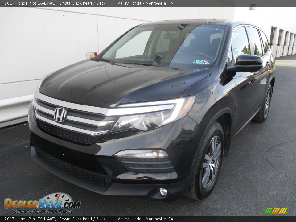 2017 Honda Pilot EX-L AWD Crystal Black Pearl / Black Photo #9