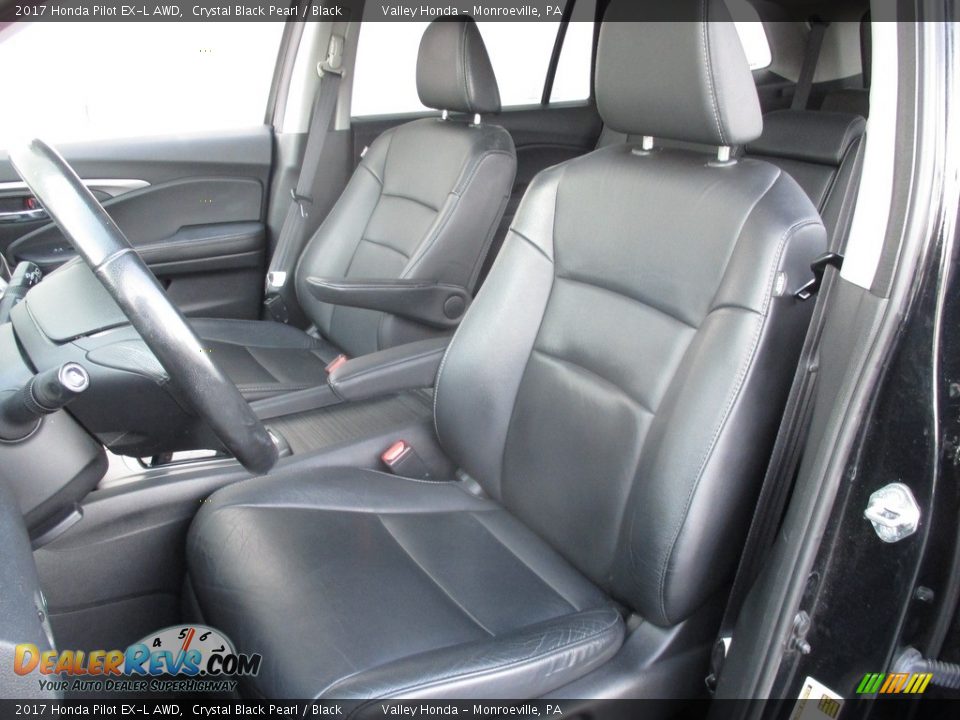 2017 Honda Pilot EX-L AWD Crystal Black Pearl / Black Photo #11