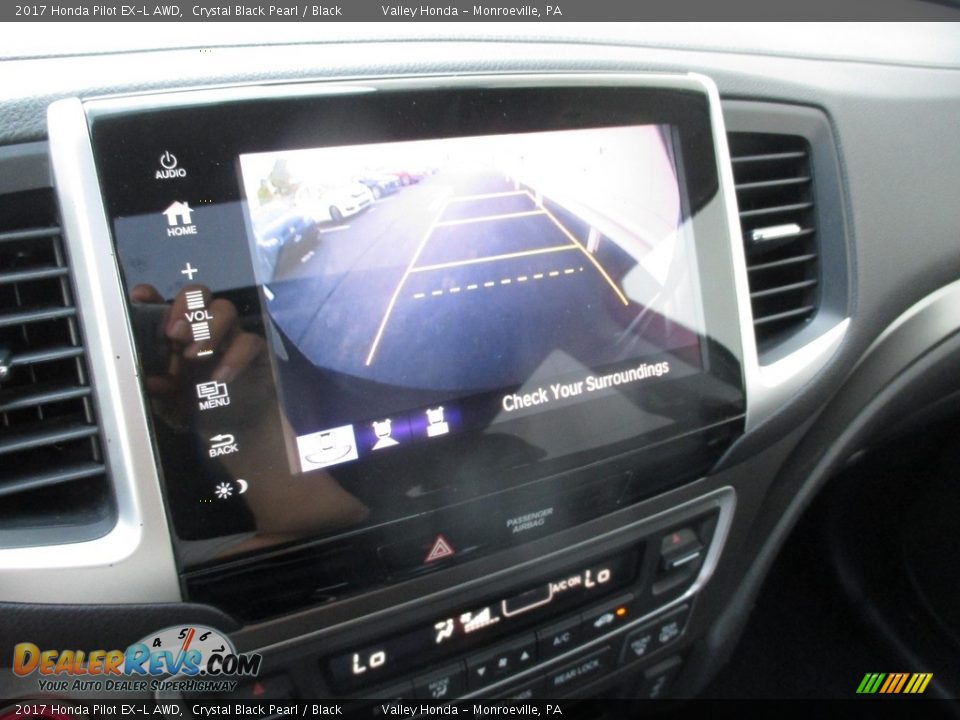2017 Honda Pilot EX-L AWD Crystal Black Pearl / Black Photo #17