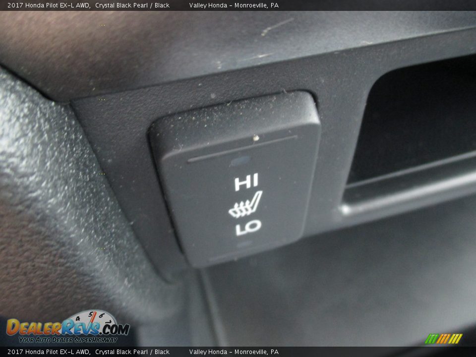 2017 Honda Pilot EX-L AWD Crystal Black Pearl / Black Photo #18