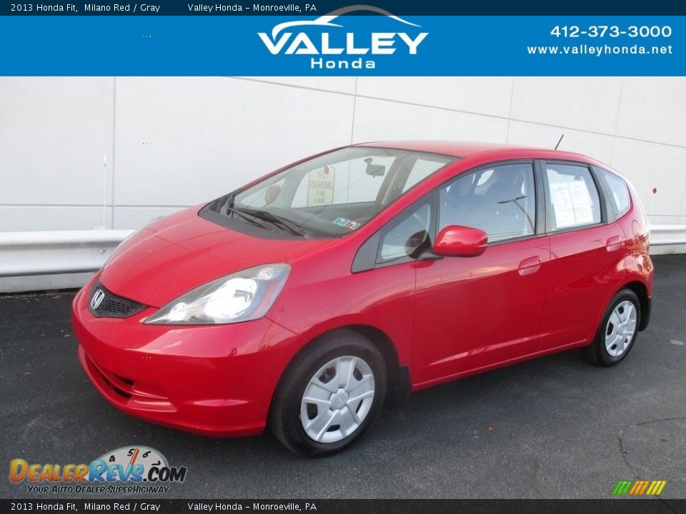 2013 Honda Fit Milano Red / Gray Photo #1