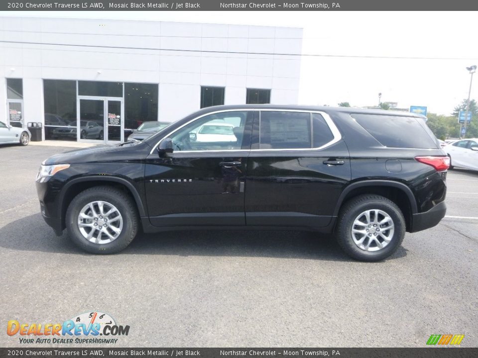 2020 Chevrolet Traverse LS AWD Mosaic Black Metallic / Jet Black Photo #2